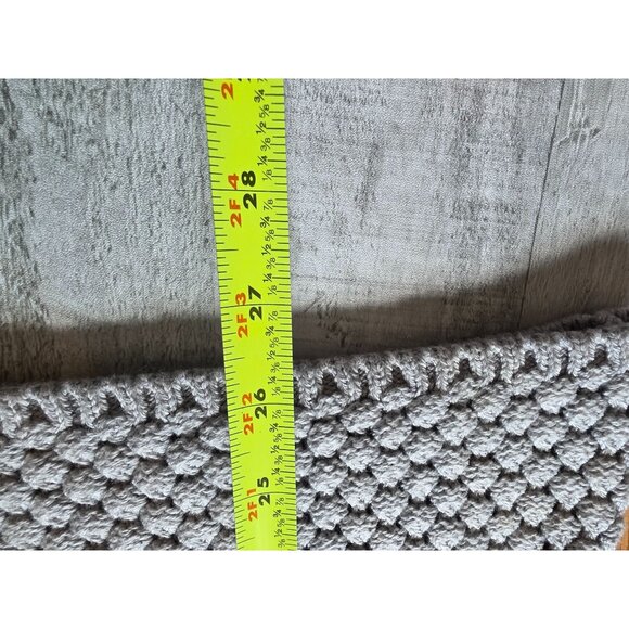 Liz Claiborne Womens Gray Knit Cardigan Sweater M Button-Front Chain Detail NWOT - Picture 7 of 8